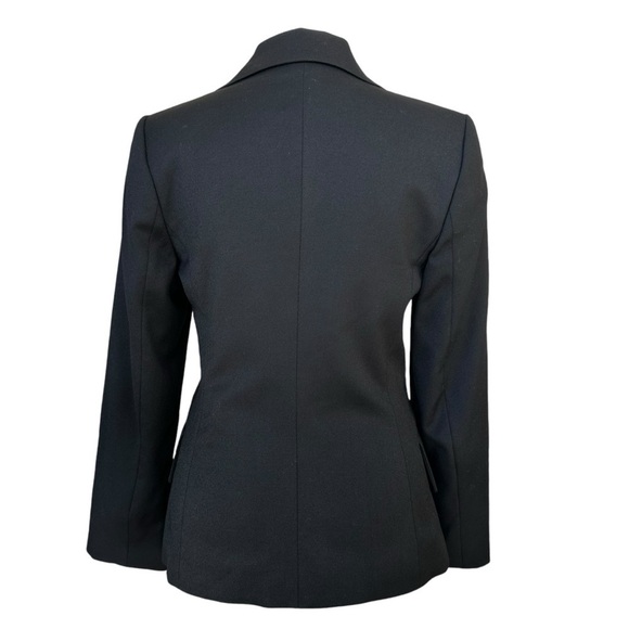 UNITED COLORS of BENETTON Classic 3 Button Wool Blazer Black Size 38 = US Size 2 - Picture 2 of 5